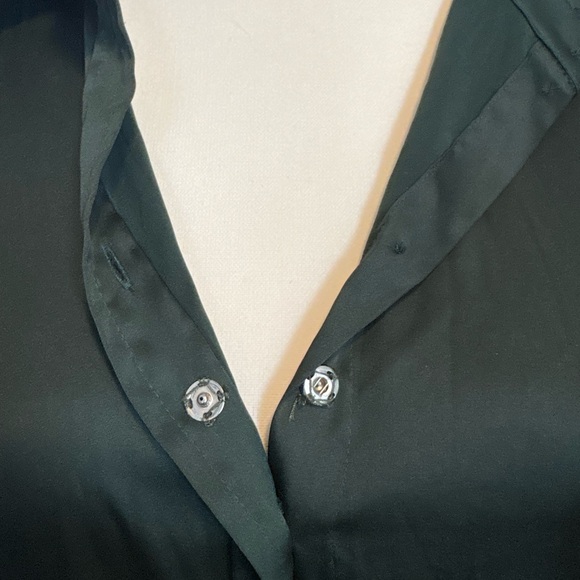 Aritzia Babaton Forest Green Button-Up Midi Dress w/ Belt size 2 - Picture 5 of 11